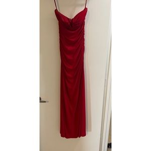 Hailey Logan red ruched dress size 1/2